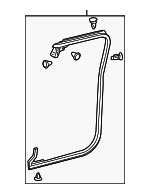 6787204021 - Body: Door Weather-strip for Toyota: Tacoma Image