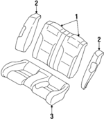 MR726029 - Body: Seat Back for Chrysler: Sebring | Dodge: Avenger Image