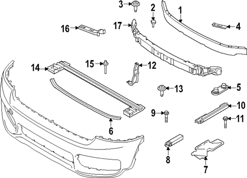 Bumper & Components - Front for 2024 Mini Cooper #1