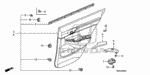 91560SLA003 - Interior/Bumper: CLIP, GARNISH (SEAL) for Honda Image