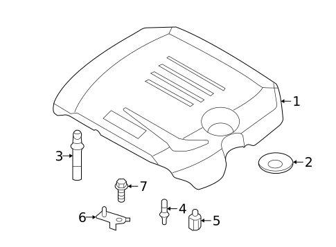 Engine Appearance Cover for 2019 Jaguar XE #0