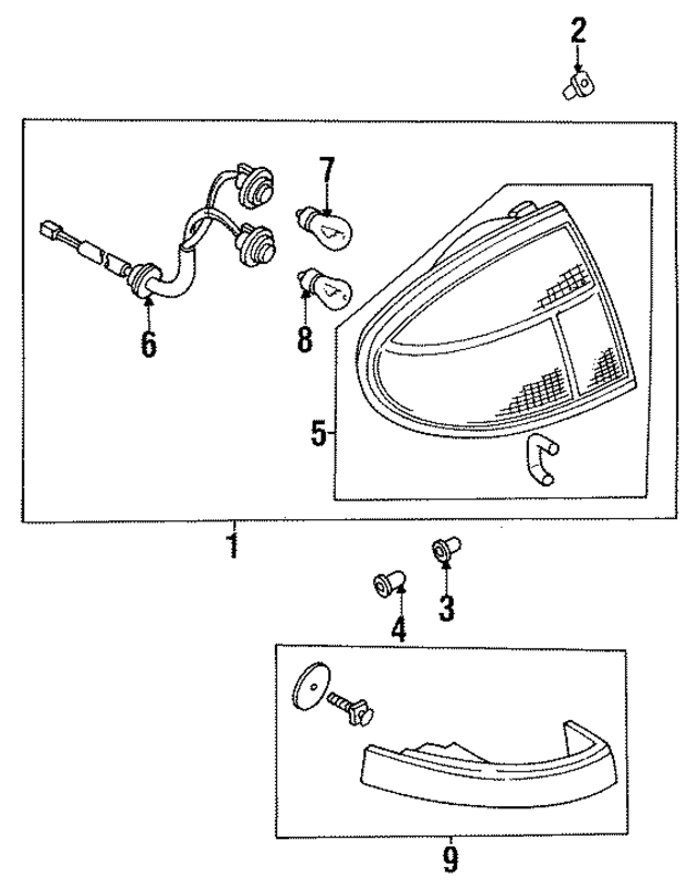 BC1M51180A - : Tail Lamp Assembly for Mazda Image