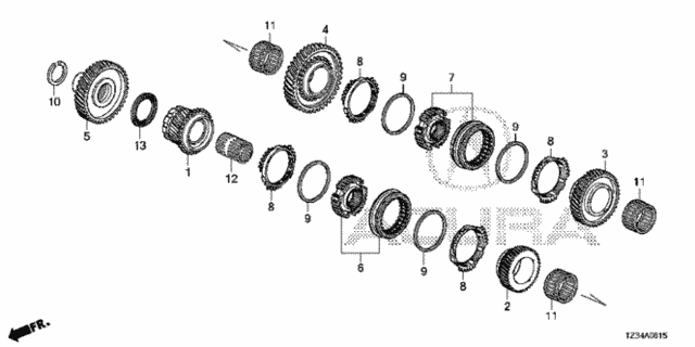 AT Gears (Secondary Shaft) for 2016 Acura TLX #0