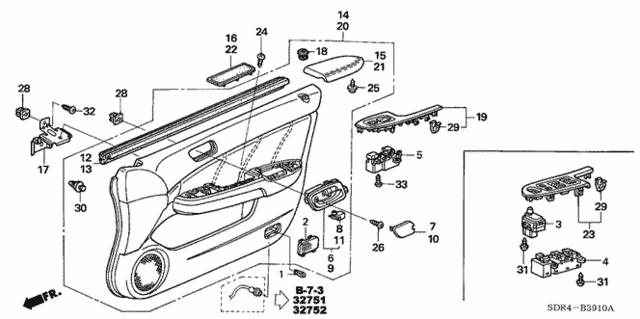 Front Door Lining for 2007 Honda Accord #0