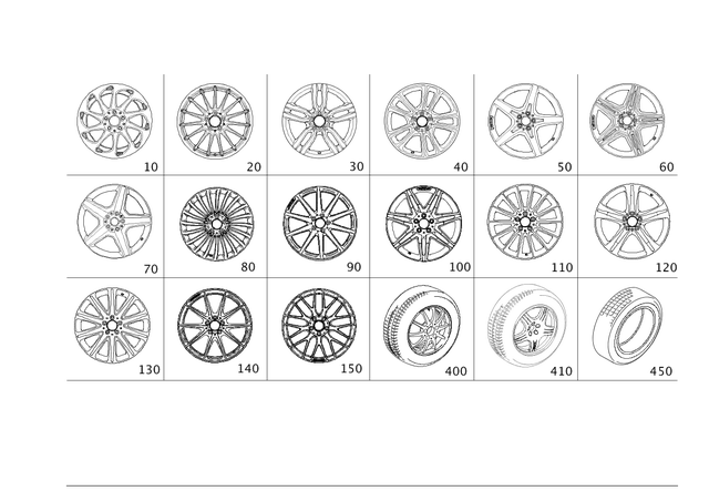 2314010602 - Wheels: Disk Wheel for Mercedes-Benz: SL400, SL450, SL550, SL63 AMG, SL65 AMG Image