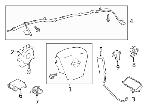Air Bag Components for 2016 Nissan Quest #0