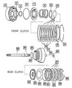 RL617405AD - Automatic Transmission 4 Speed: Transmission Front Clutch Retainer And Bushing for Mopar Image