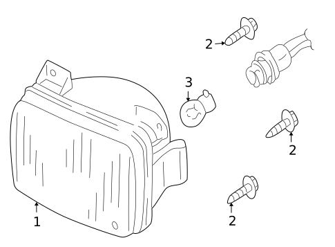 Bulbs - Chassis for 2002 Ford Escape #2