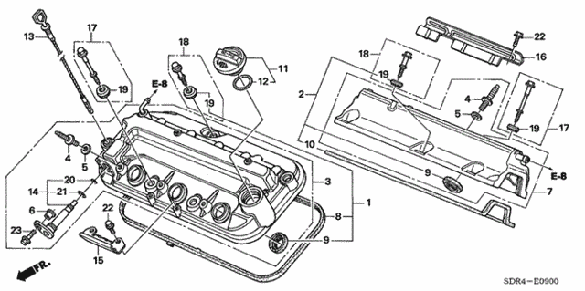 Cylinder Head Cover for 2007 Honda Accord #0