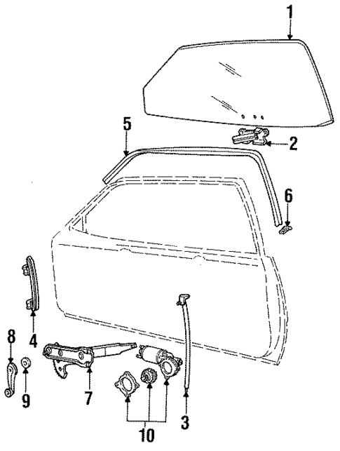 Door for 1986 Ford Mustang #0