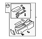 E25464420A02 - : Console Assembly for Mazda: CX-7 Image