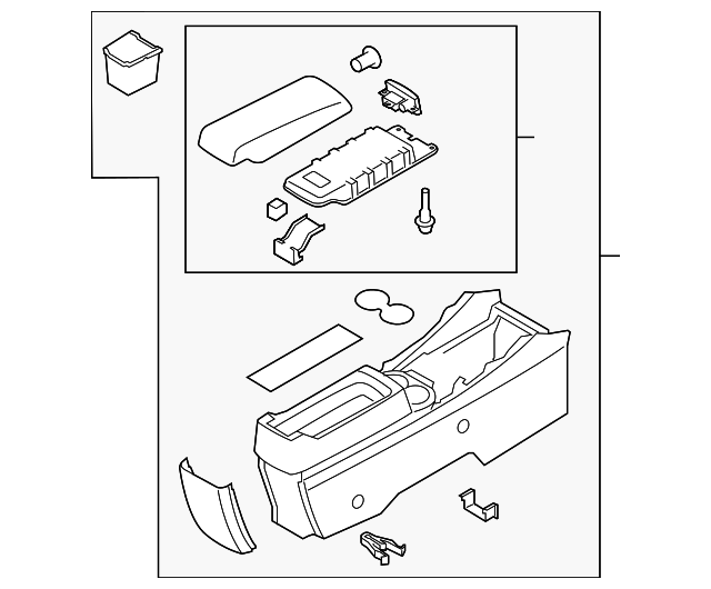 EH45-64-420A-02 - 2010-2012 Mazda CX-7 - Console Assembly | Mazda