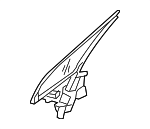 6190A026 - Body: Fixed Glass for Mitsubishi Image