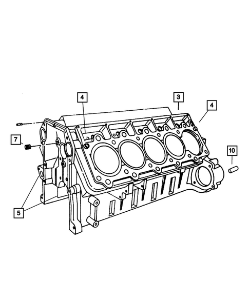 Cylinder Block for 2005 Dodge Viper #0