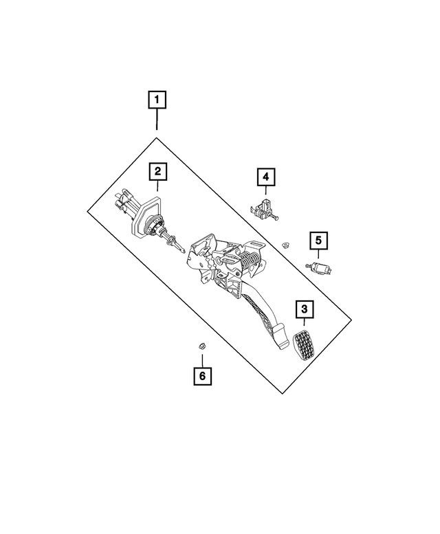 68444673AA - Clutch: Clutch Pedal for Mopar Image