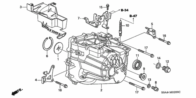 MT Transmission Case for 2004 Honda CR-V #0