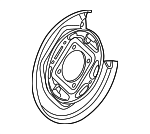 15111377 - Brakes: Backing Plate for Hummer: H3, H3T Image