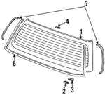 73211SX0J00 - : Glass for Honda: Odyssey Image