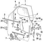 F1TZ7821410A - Body: Door Glass for FORD Image