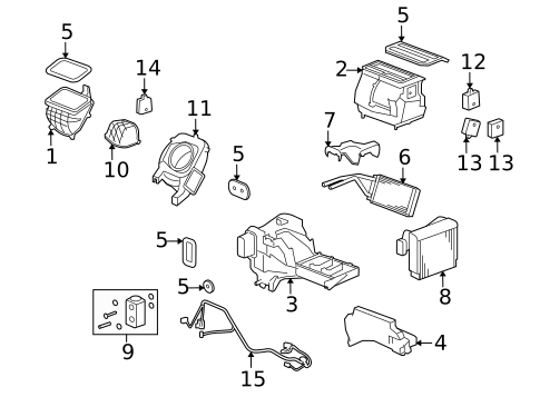 Condenser, Compressor & Lines for 2010 Hummer H3T #2