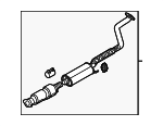 28600B0450 - : Muffler &amp; Pipe for Kia Image