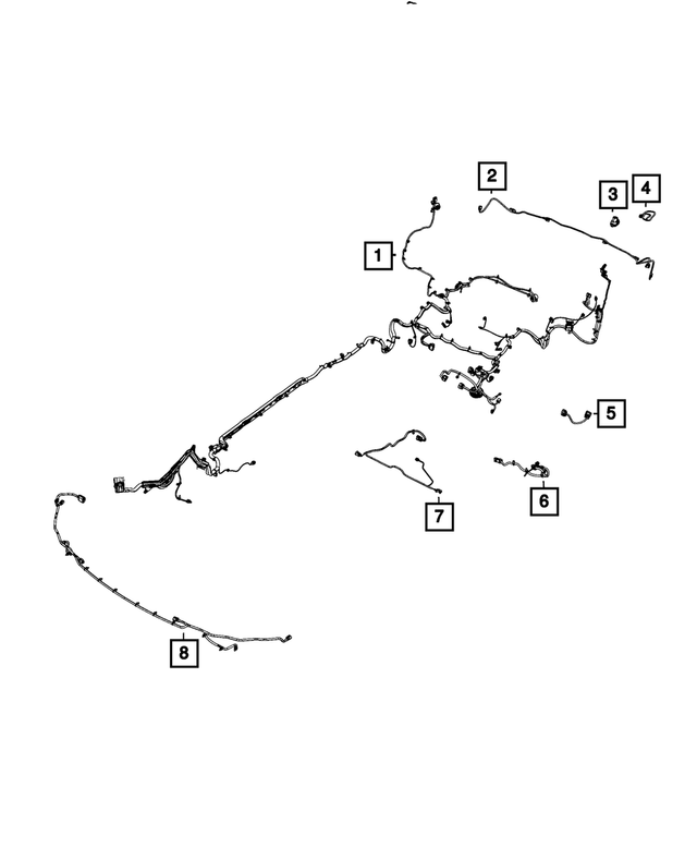 68410421AE - Electrical: Underbody Wiring for Mopar Image image