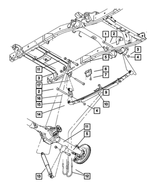 6508549AA - Rear Suspension: Hex Flange Head Bolt, Mounting for Mopar Image