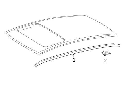 Exterior Trim - Roof for 2021 Toyota Avalon #0