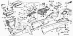 77297SNAA01ZA - Interior/Bumper: LID, SHIFT LOCK *NH167L* (GRAPHITE BLACK) for Honda Image