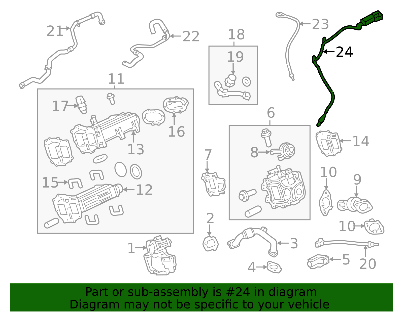 2013-2016 Ford Motorcraft™ Nitrogen Oxide (Nox) Sensor NOX-6 ...