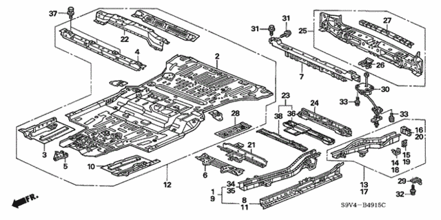 Floor Panels for 2005 Honda Pilot #0