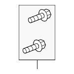 T2R9831 - Suspension: Trim Cover Bolt for Jaguar Image