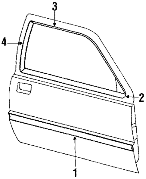 Door Panel for 1985 Mercury Cougar #0