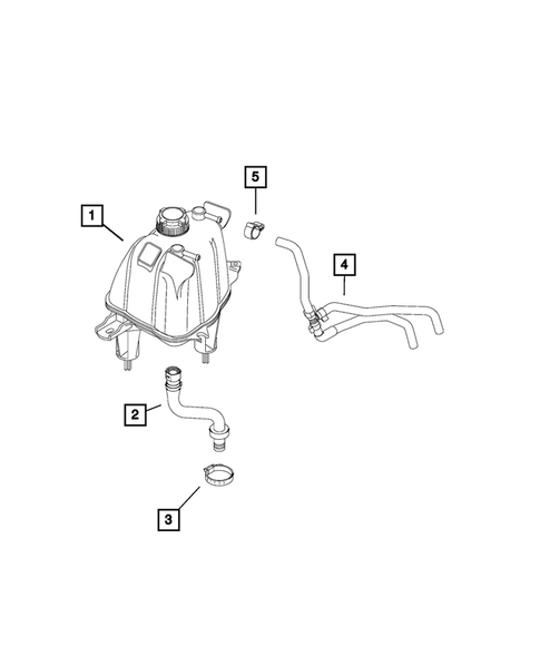 Engine Coolant Reservoir (Bottle) for 2018 Ram ProMaster 1500 #1
