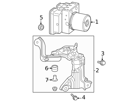 ABS Components for 2025 Lexus RX350h #0