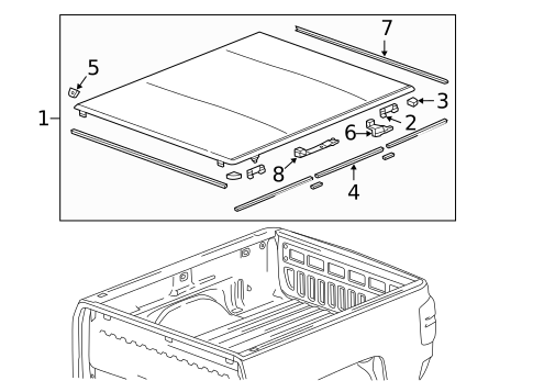 Exterior Trim - Pick UP Box for 2016 GMC Sierra 2500 HD #4