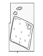 82127S9VA01ZB - Body: Seat Back Panel for Honda: Pilot Image