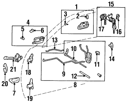 Front Door for 1996 Toyota Avalon #1