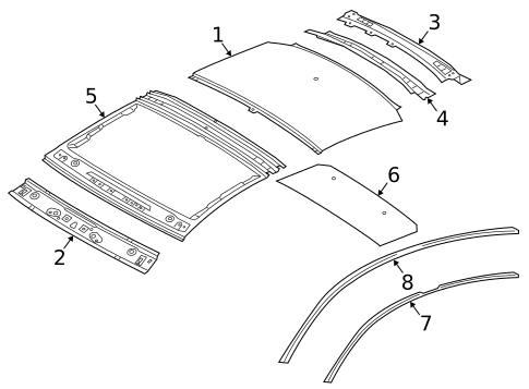 Exterior Trim - Roof for 2020 Volkswagen Arteon #0