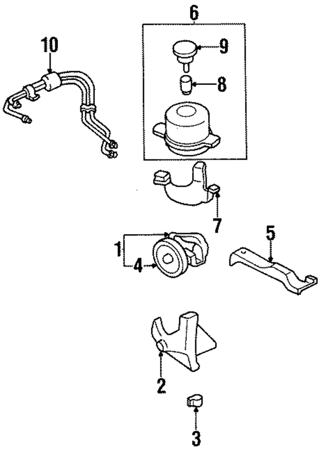 34411AC100 - : Power Steering Pump for Subaru Image