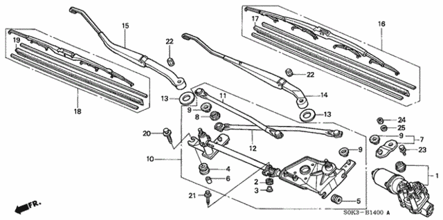 Front Windshield Wiper for 1999 Acura TL #0