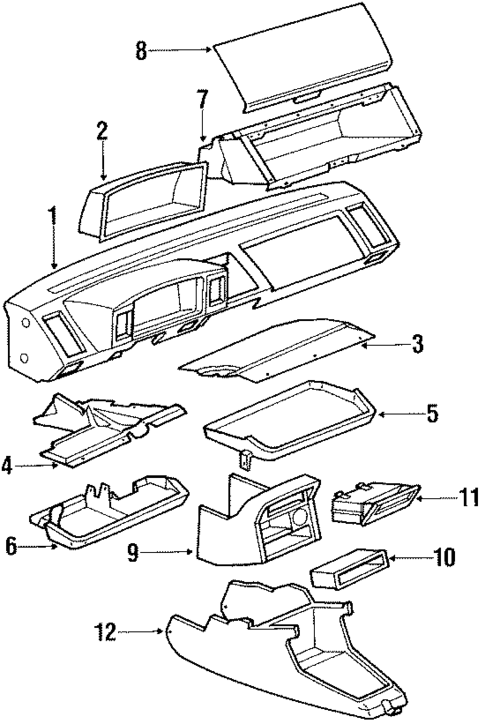 Instrument Panel for 1987 Volkswagen Scirocco #0