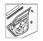 8V5833051A - : Door Shell for Audi: A3, A3 Quattro, S3 Image
