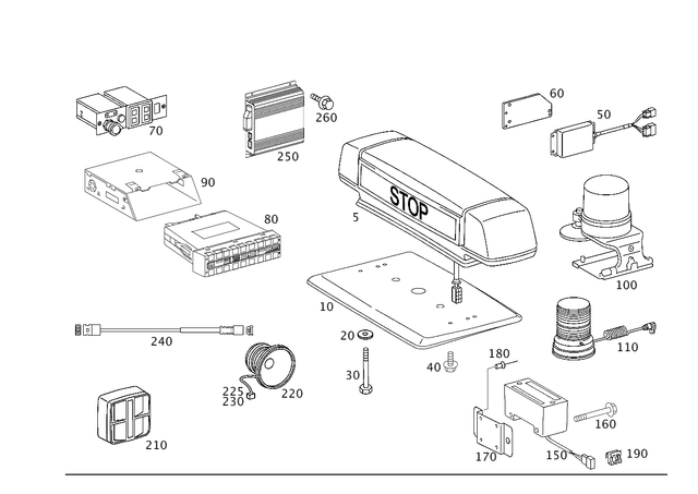 949904805 - Electrical System: Washer for Mercedes-Benz Image image