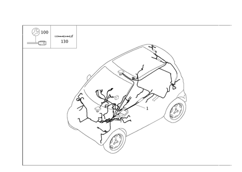 Main Cable Harness for 2009 Smart Fortwo #0