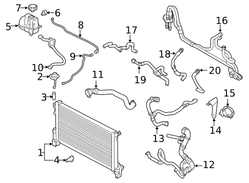 Radiator & Components for 2023 Volvo V60 #0