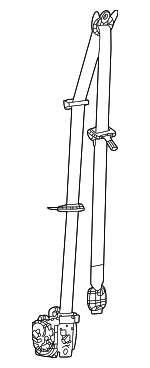 6YH85TX7AE - Electrical: Seat Belt Assembly for Jeep: Grand Cherokee L Image