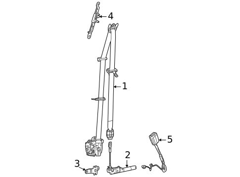 Seat Belt for 2022 Jeep Grand Cherokee L #0