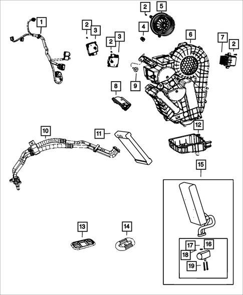 Air Conditioner and Heater Units for 2021 Chrysler Voyager #1