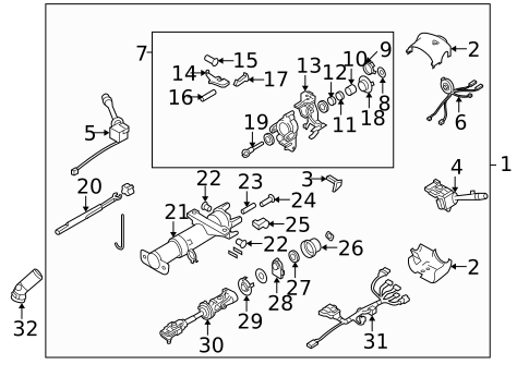 Steering Column Assembly for 2005 Pontiac Grand Prix #0